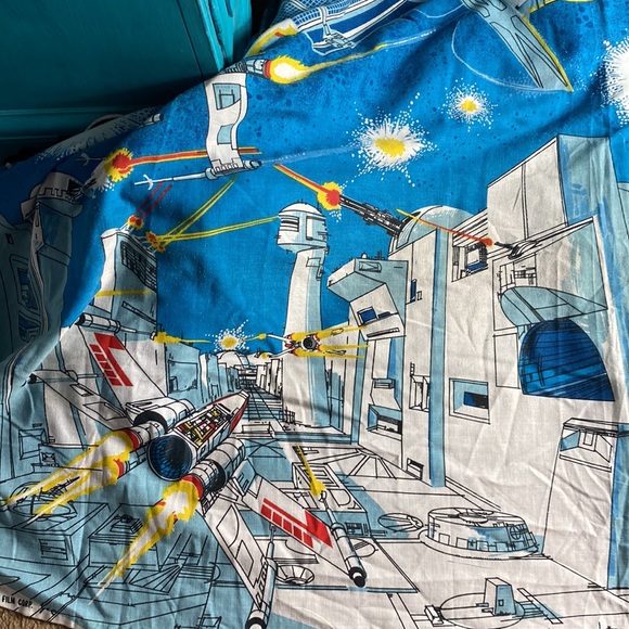 1977 Vintage Original Star Wars Darth Vader Coverlet  Bedspread and Curtain - Picture 3 of 8